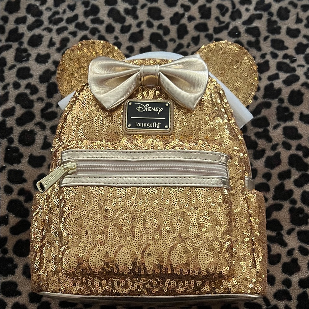 Loungefly Gold Sequin Backpack